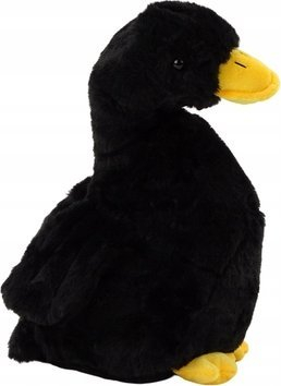 Lodër pelushi rosë Black Plush Goose Mascot, 30cm, e zezë