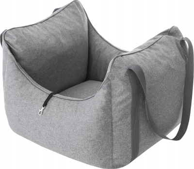 Седиште за автомобил за кучиња Seat One, 60x55 cm, за мали миленици, сиво