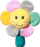 Lodër për beba BabyOno 609 Rainbow Flower, me zile, shumëngjyrëshe