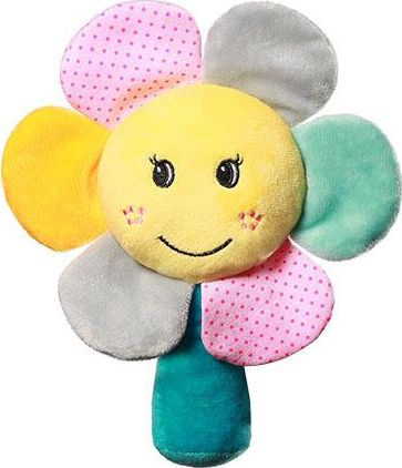 Lodër për foshnja BabyOno 609 Rainbow Flower, me zile, shumëngjyrëshe
