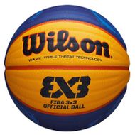 Top basketbolli Wilson, lëkurë sintetike, nr. 6, kaltër/verdhë
