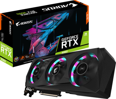 Kartelë grafike Gigabyte Aorus GeForce RTX 3060 Elite, 12GB GDDR6, LHR (GV-N3060AORUS E-12GD 2.0)