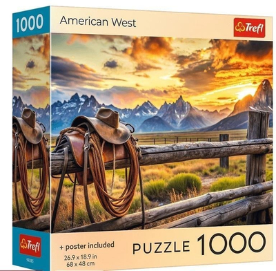Puzzle Trefl Red America West, 1000 pjesë, shumëngjyrësh