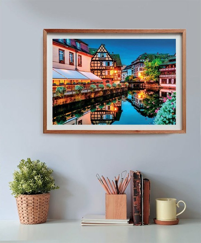 Puzzle Clementoni Strasbourg Old Town, 500 copëza, 28 x 20 cm, shumëngjyrësh