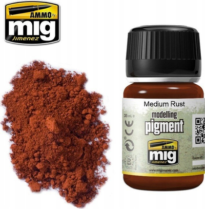 Pigment modelizmi Ammo by Mig Medium Rust, 35ml, ngjyrë ndryshk e mesme