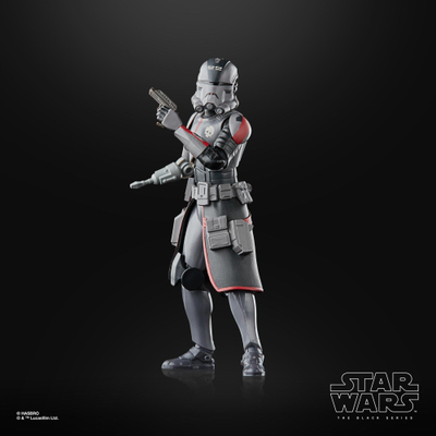 Фигура акциона Star Wars The Black Series Echo The Bad Batch, 15 cm, колекционерска со додатоци, сива и црна