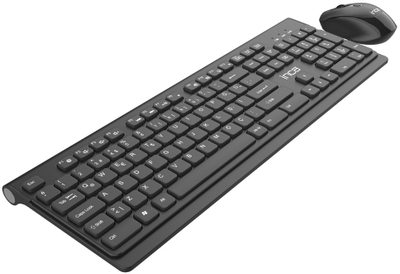 Set tastierë dhe mi Inca IWS-519, RF wireless, QWERTY turke, i zi