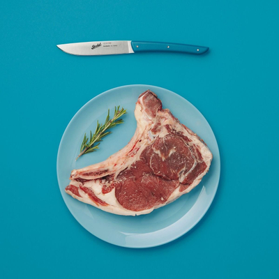 Set thikash steak Berkel, 4 copë, çelik inoks, ngjyrë petrol