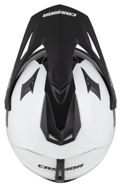 Kaska moto CASSIDA Tour 2.0 Dual 2026, Pinlock ready, vizor dielli, e bardhë e zezë