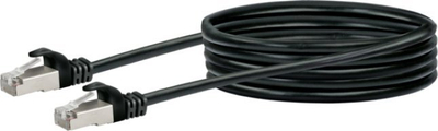 Мрежен кабел Schwaiger CAT6, S/FTP, 2.5m, црн