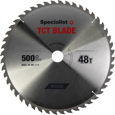 Teh rrethor Specialist Plus TCT, 500mm, 48 dhëmbë, ngjyrë argjendi