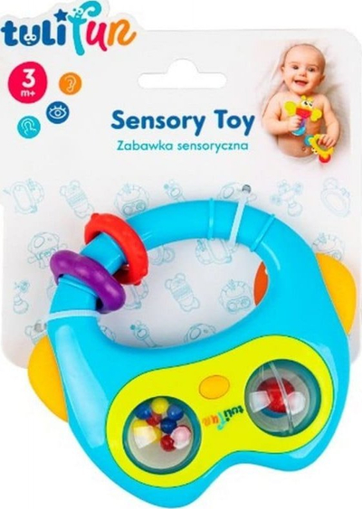 Zile lodër Tulifun Rattle Owl, për foshnje 3m+, shumëngjyrëshe