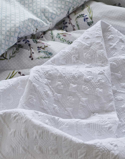 Set mbulesash krevati Esprit Laugh Love Live, pambuk percale, 140 x 220 cm, shumëngjyrësh