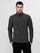 Флис блуза за мажи 4F H4Z22 PLM350, Regular Fit, со патент, црна меланж