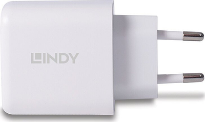 Karikues muror Lindy 73428, 65W, 2 porta USB USB C, i bardhë