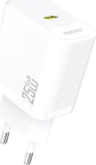 Karikues USB GaN Dudao A27EU, 25W, Power Delivery, i bardhë