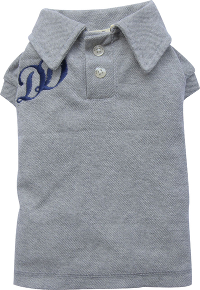 Bluzë polo për qen DoggyDolly, XL, e hirtë
