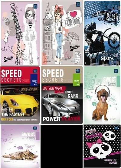 Fletore Interdruk, A5, 32 faqe, me katrorë, 10 copë