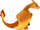 Lodër pelushi Pokémon Charizard, 30 cm, zyrtare, portokalli