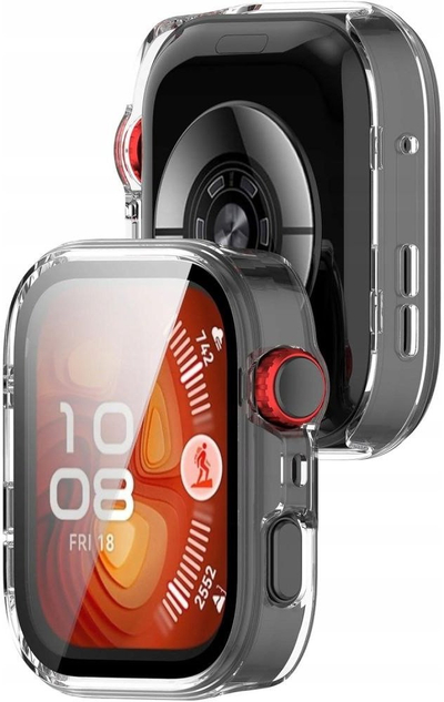 Mbulesë orë Tech-Protect Defense, për Huawei Watch Fit 4 Pro, me xham të temperuar, transparente