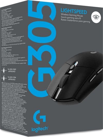 Mayc Logitech G305 LIGHTSPEED, Gaming, RF Wireless, црно