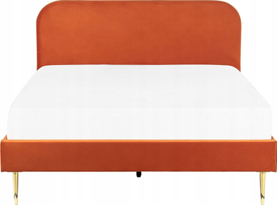 Shtrat kadife FLAYAT Velvet, 180 x 200 cm, Super King, portokalli