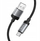 Kabllo USB Hoco X117, USB A në USB C, 1m, 3A, e zezë