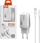 Karikues muri Somostel S-MK37N, 12W 2.4A, 2x USB me kabllo Lightning 1m, i bardhë