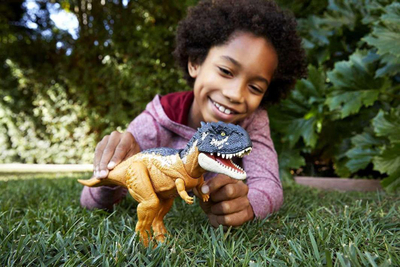Figura dinosauri Jurassic World Dominion Roar Strikers, madhësi mesatare, me tinguj