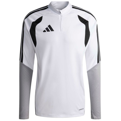 Bluzë trajnimi për burra adidas Tiro 26 Competition, me mëngë të gjata, me zinxhir, e bardhë