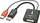Adapter AV Lindy 38145, DVI-D në DisplayPort, USB-A, i zi