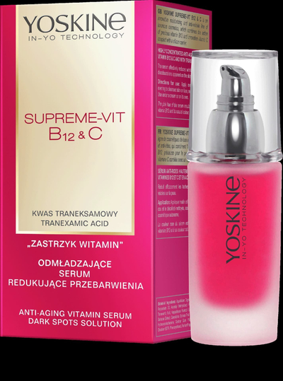 Серум за лице Yoskine Supreme-B12&amp;C, обновувачки, против дамки