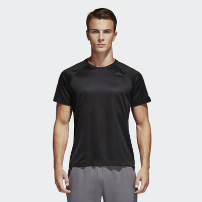 Maicë për meshkuj Adidas D2M Tee, M, e zezë
