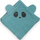 Pelenë bebe Nuroo Muslin, set 2 copë, organike, panda, 70 x 70 cm, ngjyrë jeshile