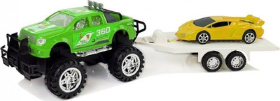 Set lodrash Lean Sport, xhip off road me fërkim, makinë sportive e verdhë