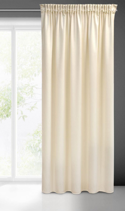 Perde Velvet Pierre Cardin, 140x270 cm, velvet, bezhë e hapur
