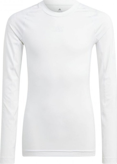 Bluzë kompresive adidas Techfit me mëngë të gjata Long Sleeve Tee M HP0640, për burra, e bardhë