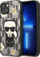 Kapak telefoni Karl Lagerfeld Flower Ikonik Karl, për iPhone 13 6.1", TPU, gri