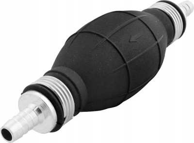 Pompe manuale thithëse Silver, valvul kontrolli 12 mm, për karburant, gri
