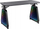 Tavolinë gaming Cortek Spectre Infinity, LED RGB, trup i fortë, ngjyrë e zezë