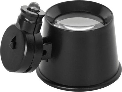 Lupë për orëndreqës NAR0848, 21mm, zmadhim 3.5x, me dritë