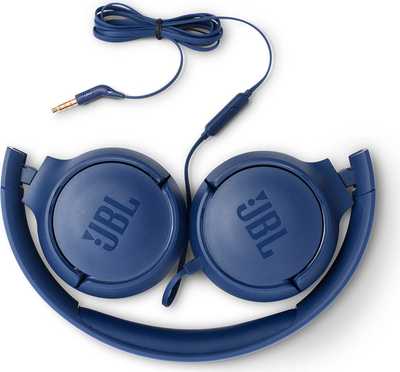 Kufje JBL T500, me kabllo, të kaltra