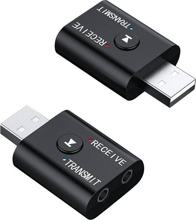 Adapter Bluetooth AK276D, transmëtus edhe marrës, USB, i zi