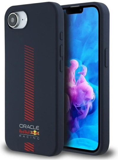 Mbulesë telefoni Red Bull për iPhone 16E, silikon MagSafe, 6.1", blu navy