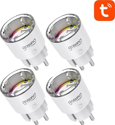 Prizë smart WiFi Gosund EP2, set me 4 copë, tip F, e bardhë