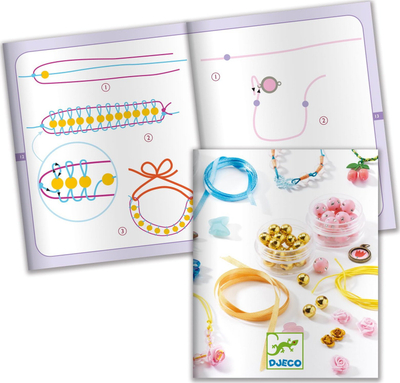 Set kreativ Djeco Oh! The Beads Birds, rruaza shumëngjyrëshe, për fëmijë 7+