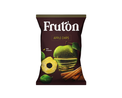 Çips Fruton Green Apple, me kanellë, 40g