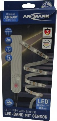 Shirit LED Ansmann me sensor lëvizjeje, dritë e bardhë