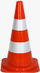 Конус за безбедност VISO CSC501, 50 cm, материјал PP, портокалов