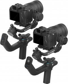 Stabilizator gimbal FeiyuTech Scorp C për DSLR dhe kamera mirrorless, me dorezë të rehatsme, i zi
